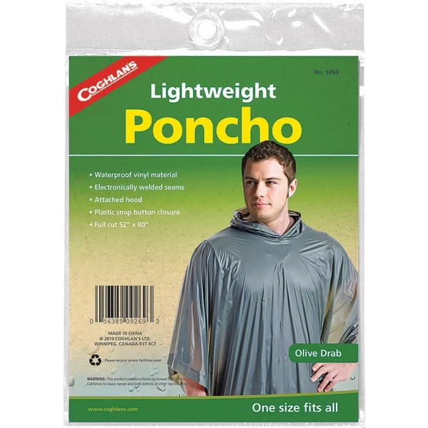 Lightweight Olive Drab Poncho