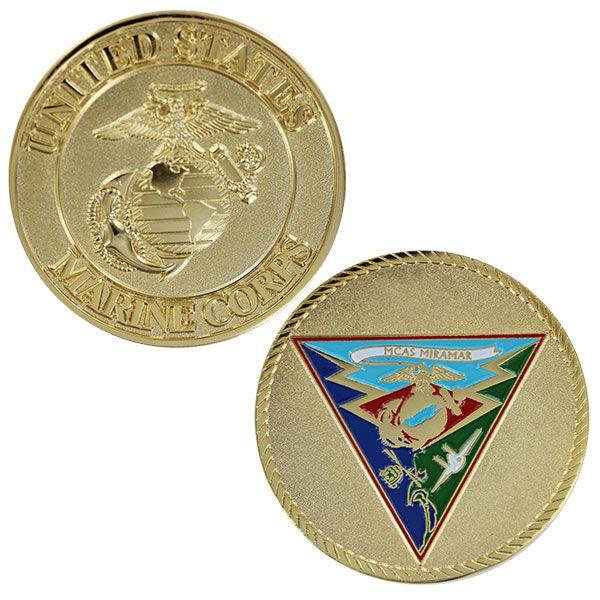 Marine Corps Air Station Miramar Challenge Coin with EGA