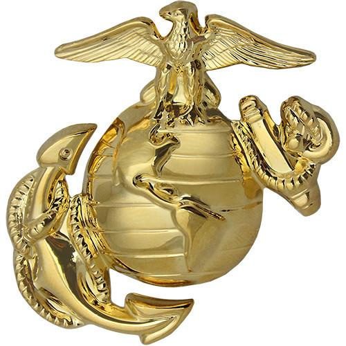 Marine Corp Dress Cap Device Enlisted Gold