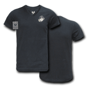 Marine Corps Black V Neck Shirt