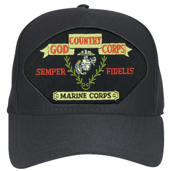 Marine Corps God Country Corps Semper Fidelis Cap