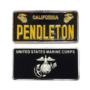 Marine Corps License Plate Camp Pendleton Coin