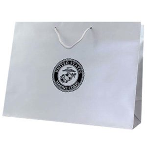 Marine Corps Silver and Black Gift Bag