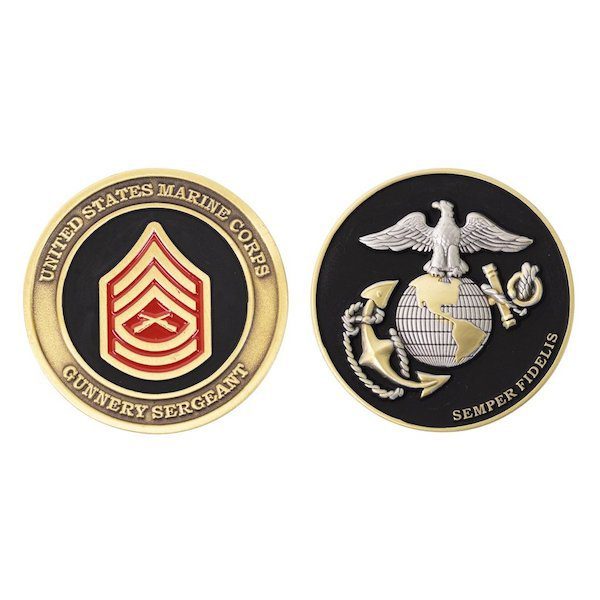 US Marine Gunnery Sergeant Coin