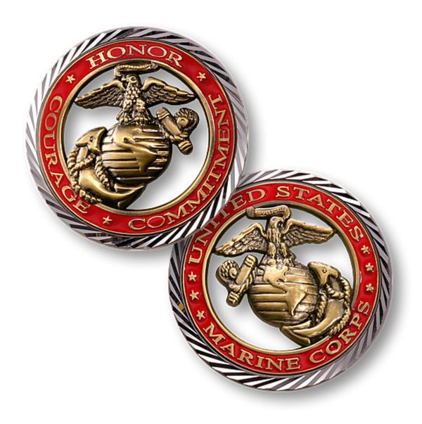 Marine Honor Courage Commitment Coin