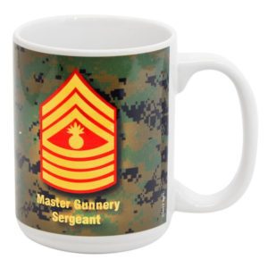 Marine Master Gunnery Sergeant Rank Mug