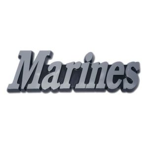 Marines Chrome Car Emblem