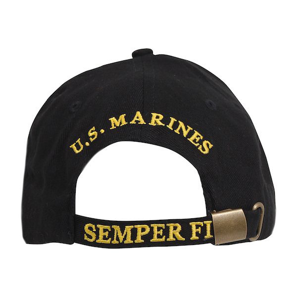 Marines Eagle Globe & Anchor Black Hat Back