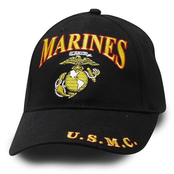Marines Eagle Globe & Anchor Black Hat