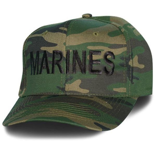 Woodland Camo Marines Hat