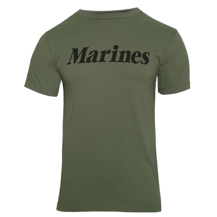 Marines green pt shirt