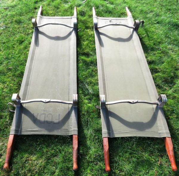 Military folding stretcher