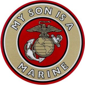 My Son Is A Marine EGA Emblem Decal
