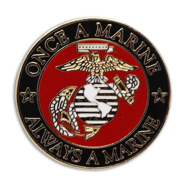 Once A Marine Always A Marine EGA Enamel Pin