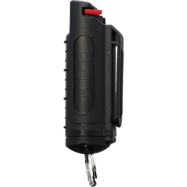 Police Force Tactical .5oz Pepper Spray 23 Black Side View