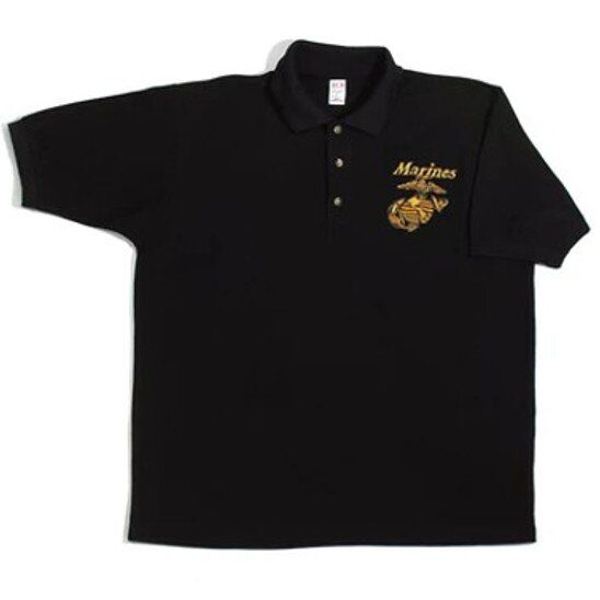 Marines Moisture Wicking Embroidered Polo
