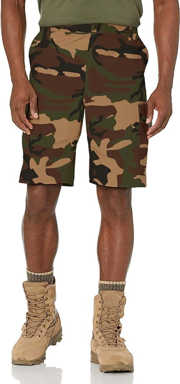 Propper Woodland Camo Rip Stop BDU Shorts Marine Front