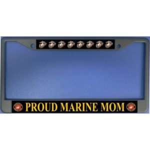 Proud Marine Mom License Plate Frame