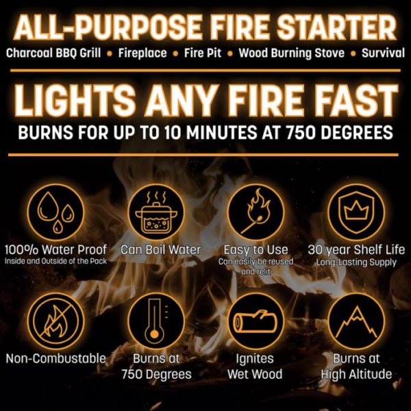 Quick Survive Fire Starter 12 Pack Features II