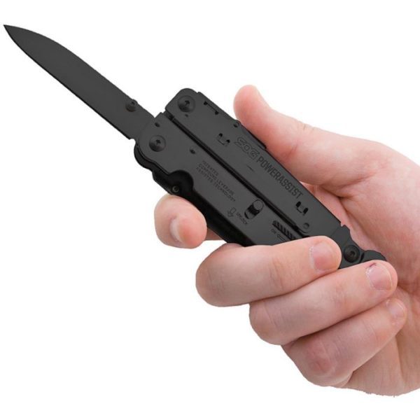SOG Black Multitool Pocket Knife