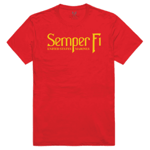 Semper Fi USMC Marines red shirt