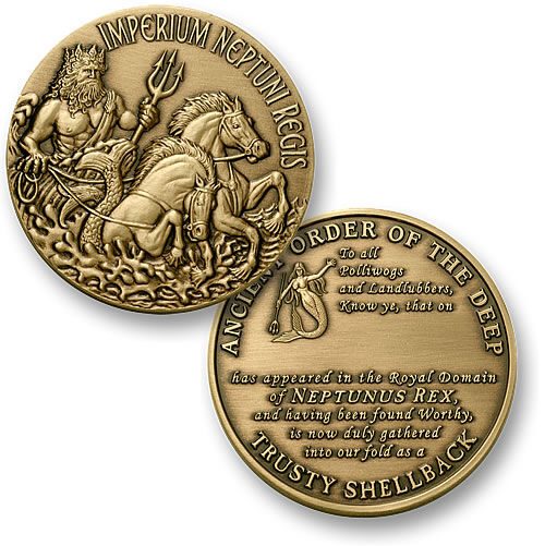 Trusty Shellback Coin