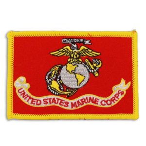 Red United States Marine Corps Flag Patch