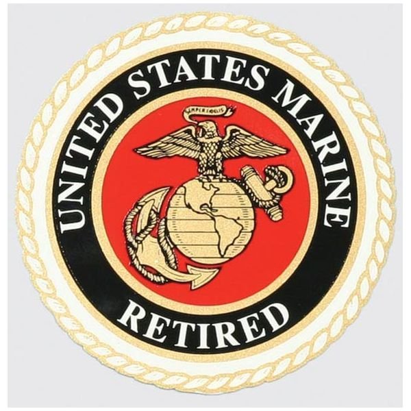 United States Marine Retired with EGA Decal
