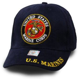 Navy Blue United States Marine Corps Emblem Hat