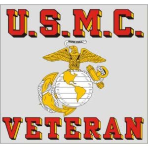 USMC Veteran with Gold EGA Decal