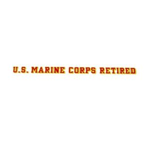 US Marine Corps Retired 25 inch Decal