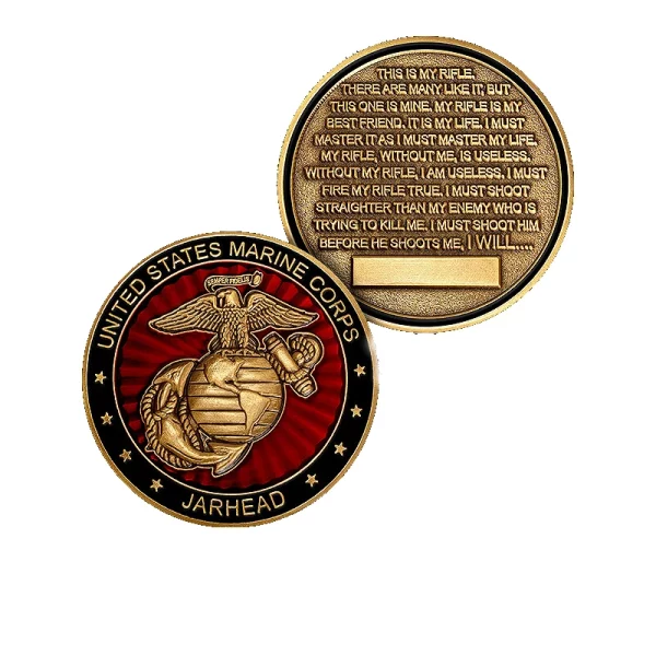 US Marine Corps Rifleman's Creed Jarhead Coin