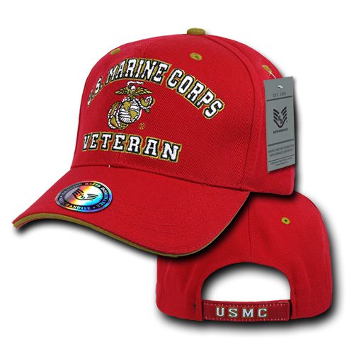 US Marine Corps Veteran EGA Red Cap Back