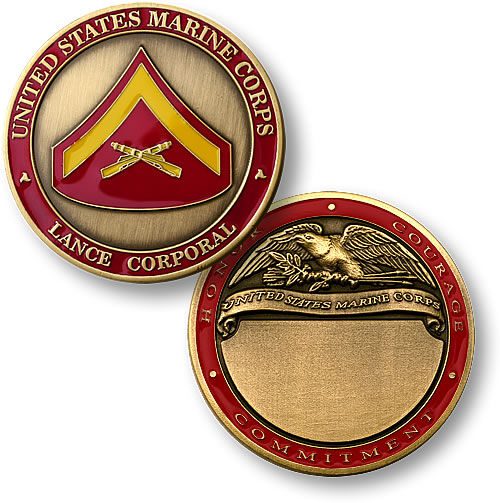 US Marine Lance Corporal Coin