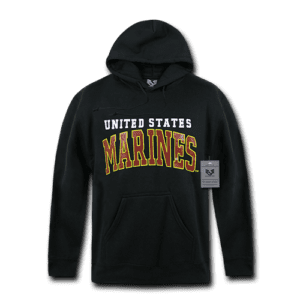 US Marines Black Hoodie Sweatshirt