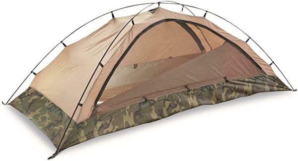 US Marines Eureka One Person Combat Tent Woodland Camouflage WOut Rainfly
