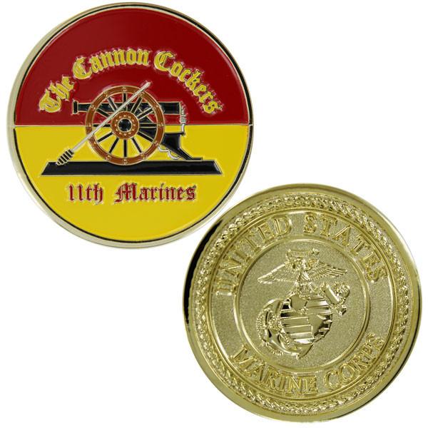 USMC 11th Marines Regiment Cannon Cockers Coin