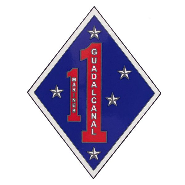 USMC 1st Marine Regiment 1st Marine Division Decal