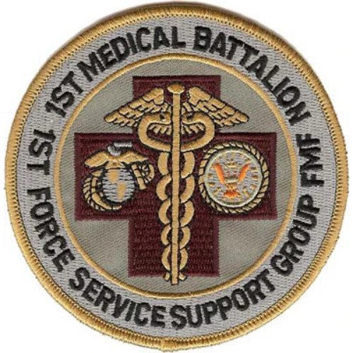 USMC 1st Medical Bn 1st Force Service Group Patch