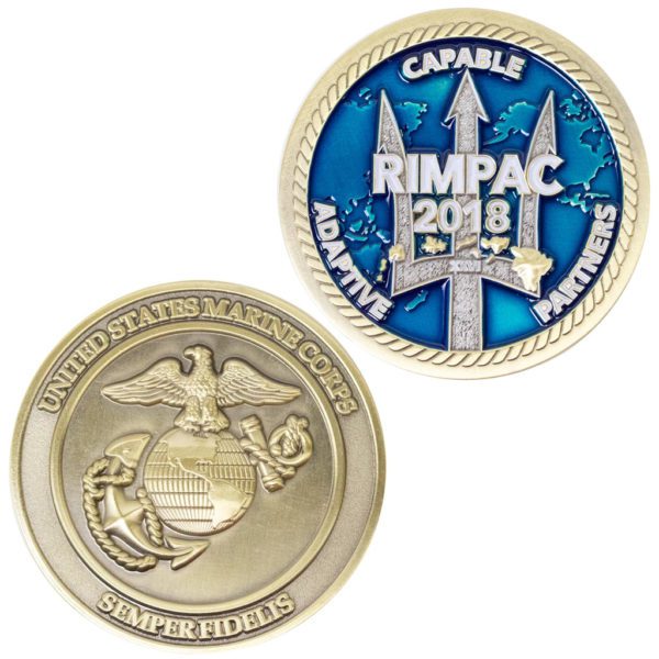 USMC 2018 Eagle Globe and Anchor RIMPAC Coin