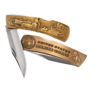 USMC Bronzed Lock Back Knife