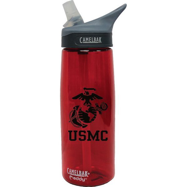 USMC with EGA Emble Red CAMELBAK Water Bottle