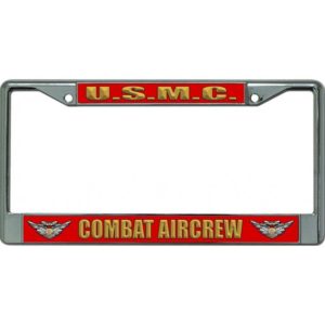 USMC Combat Aircrew License Plate Frame
