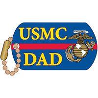 USMC Dad Dog Tag Pin