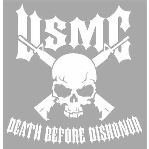 USMC Death Before Dishonor Vinyl Transfer