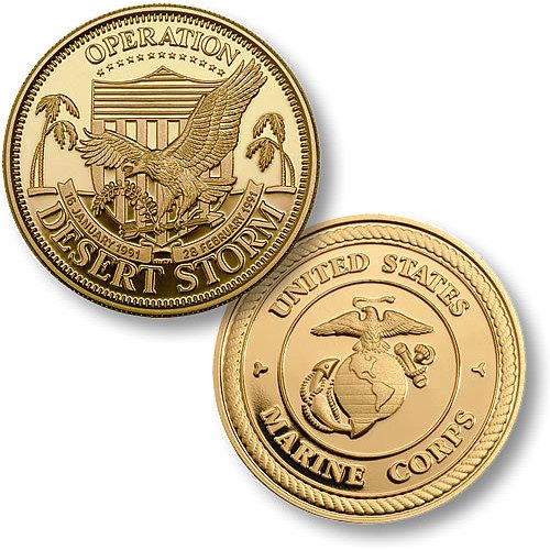 USMC Desert Storm Gold Coin