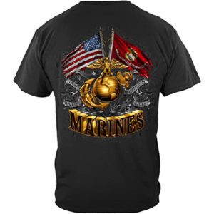 USMC Double Flag T-Shirt