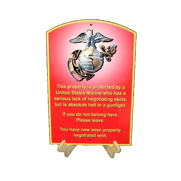 USMC EGA Warning Sign