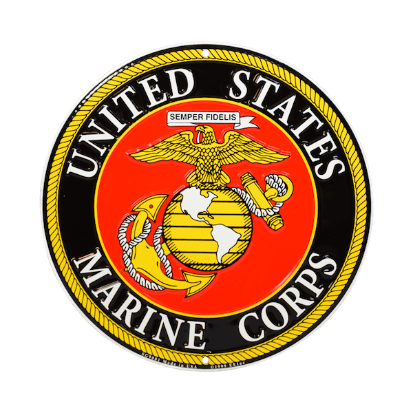 United States Marine Corps Emblem Round Sign