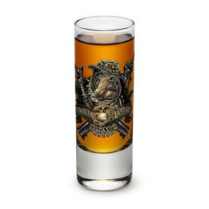 USMC First In Last Out Shot Glass